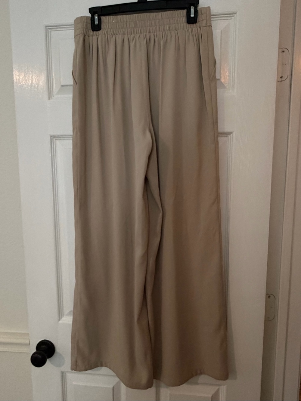 Max Studio Beige Wide-Leg Pull-On Trousers - Picture 2 of 2